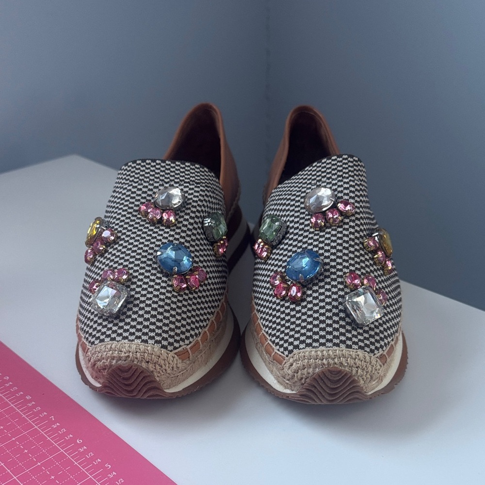 Tory Burch Brown Embellished Espadrilles - Picture 5 of 5